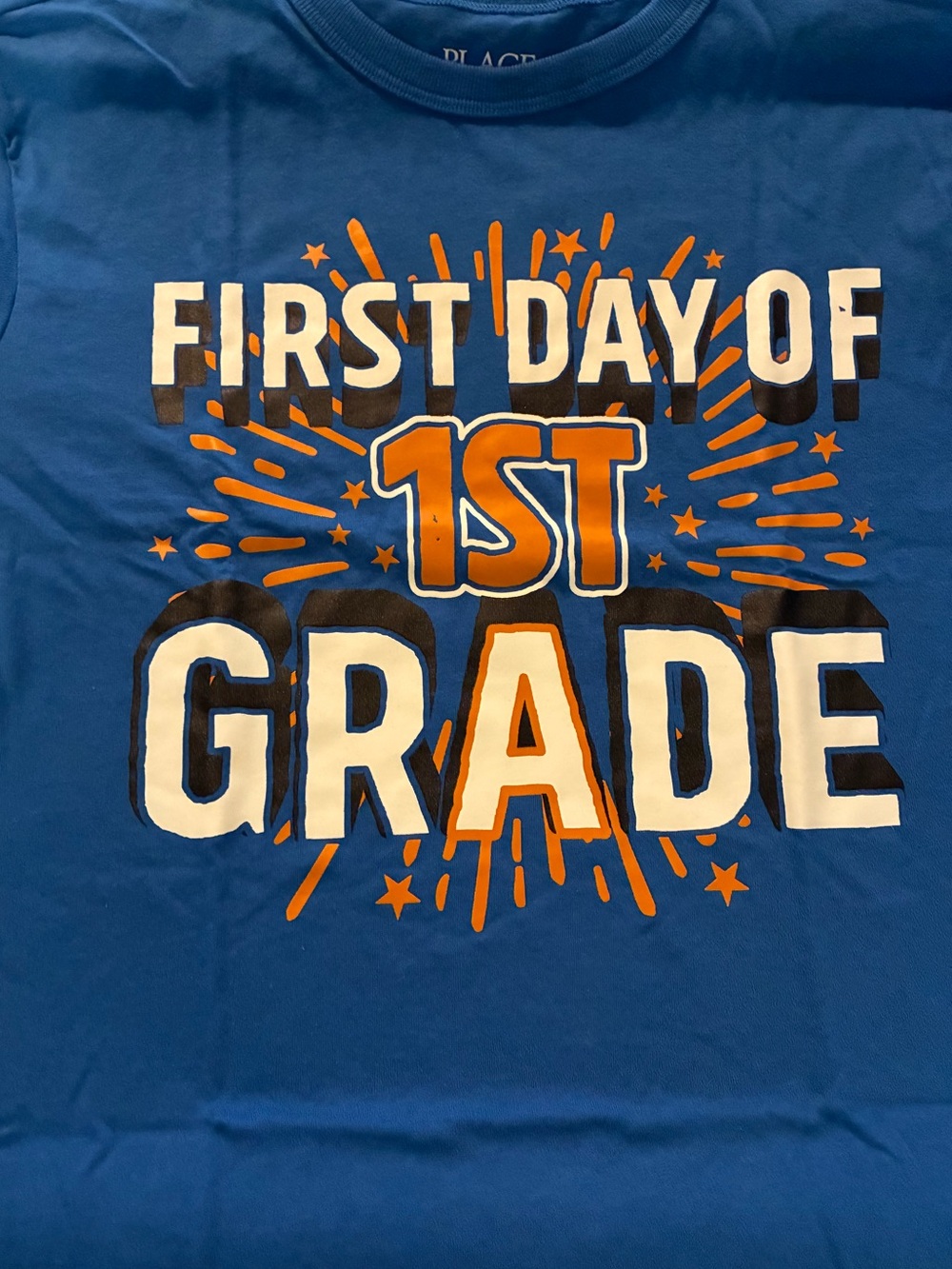Children's First Day of 1st Grade Graphic Tee - Blue